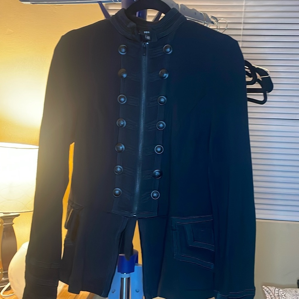 Torrid Black Military Style Jacket